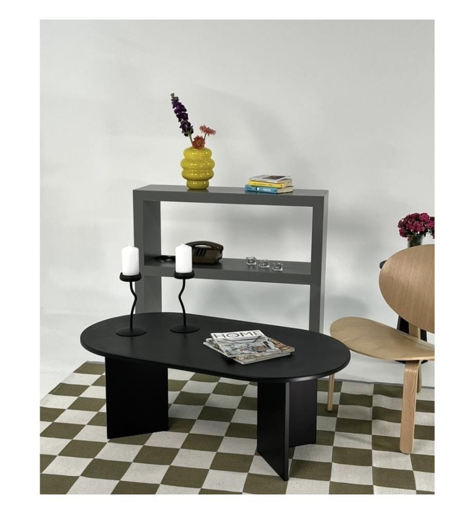 Couchtisch, schwarz, 100 % MDF