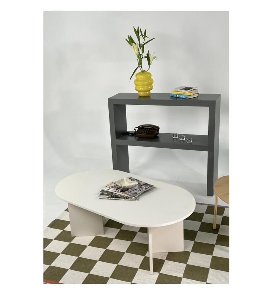 Table basse, crème, 100 % MDF