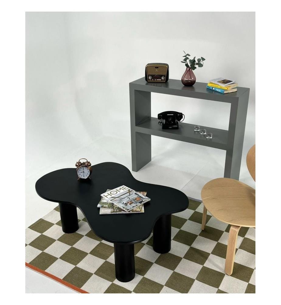Couchtisch, schwarz, 100 % MDF