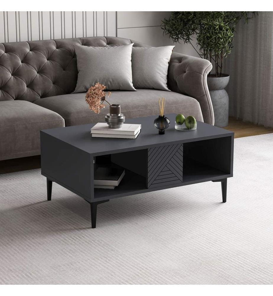 Couchtisch, Anthrazit, 100 % MELAMINBESCHICHTETE SPANPLATTE