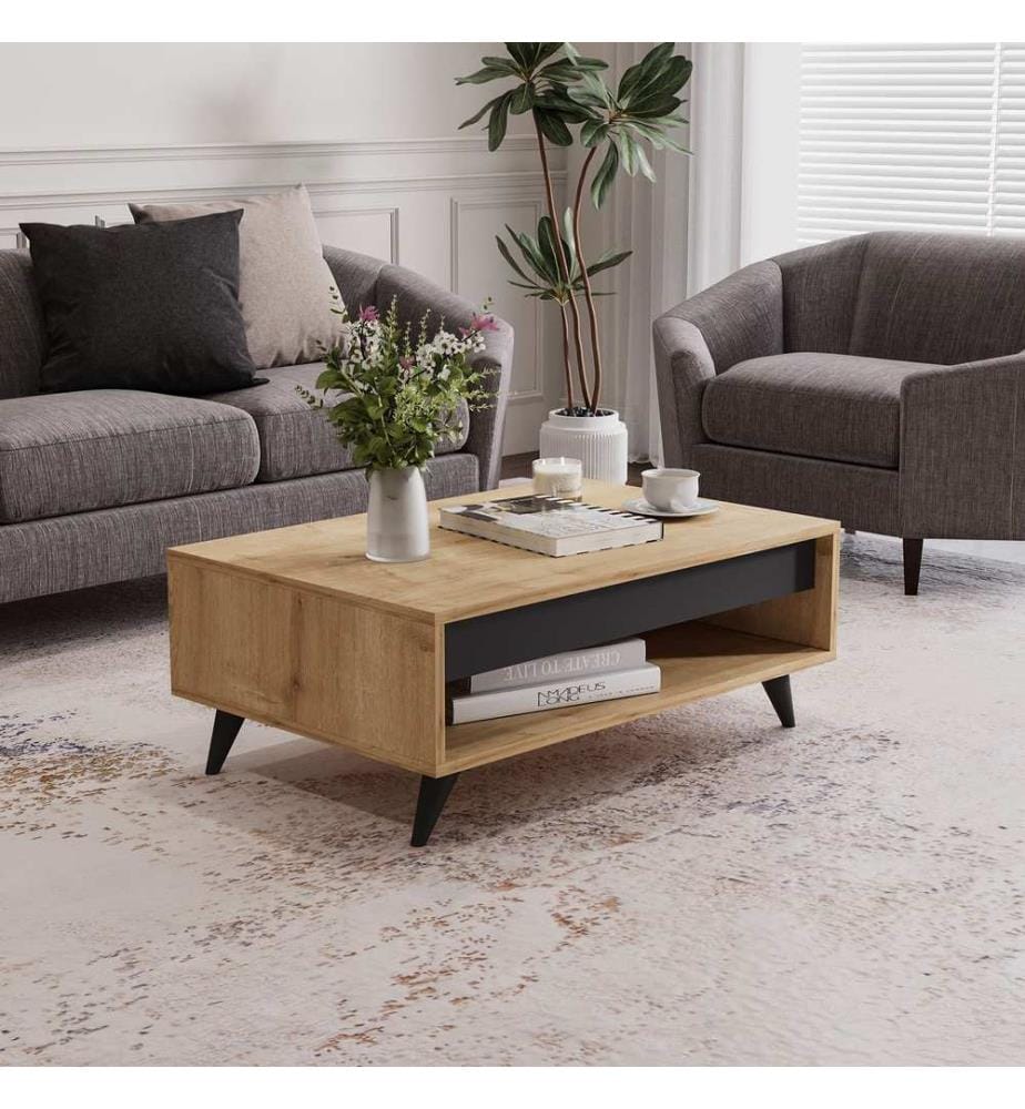 Couchtisch, Saphir-Eiche, 100 % MELAMINBESCHICHTETE SPANPLATTE