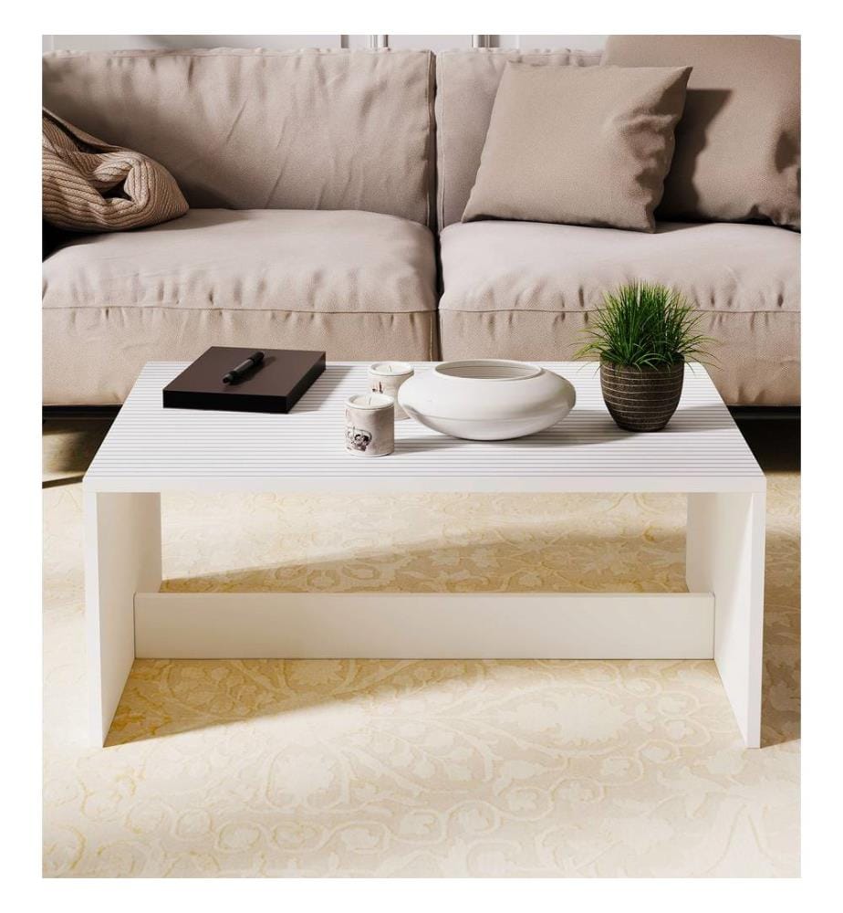 Couchtisch, Weiss, 100 % MELAMINBESCHICHTETE SPANPLATTE
