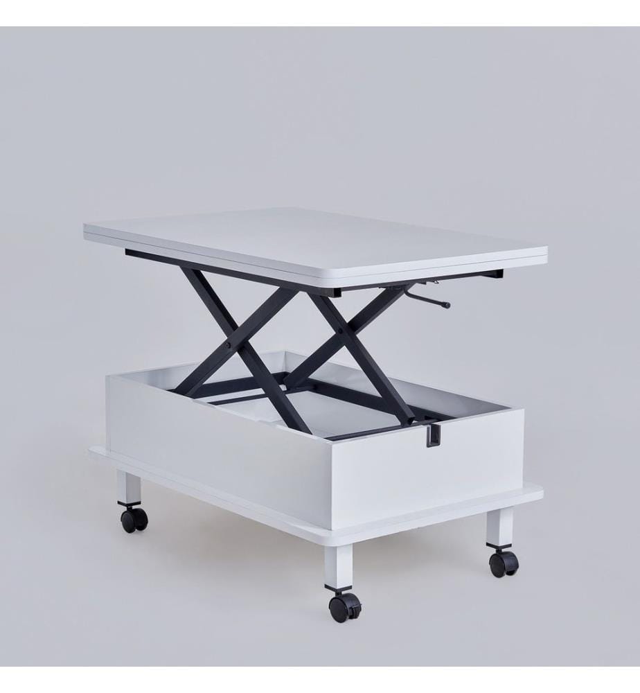 Table basse, blanche, 100 % AGRAGÉ MÉLAMINÉ