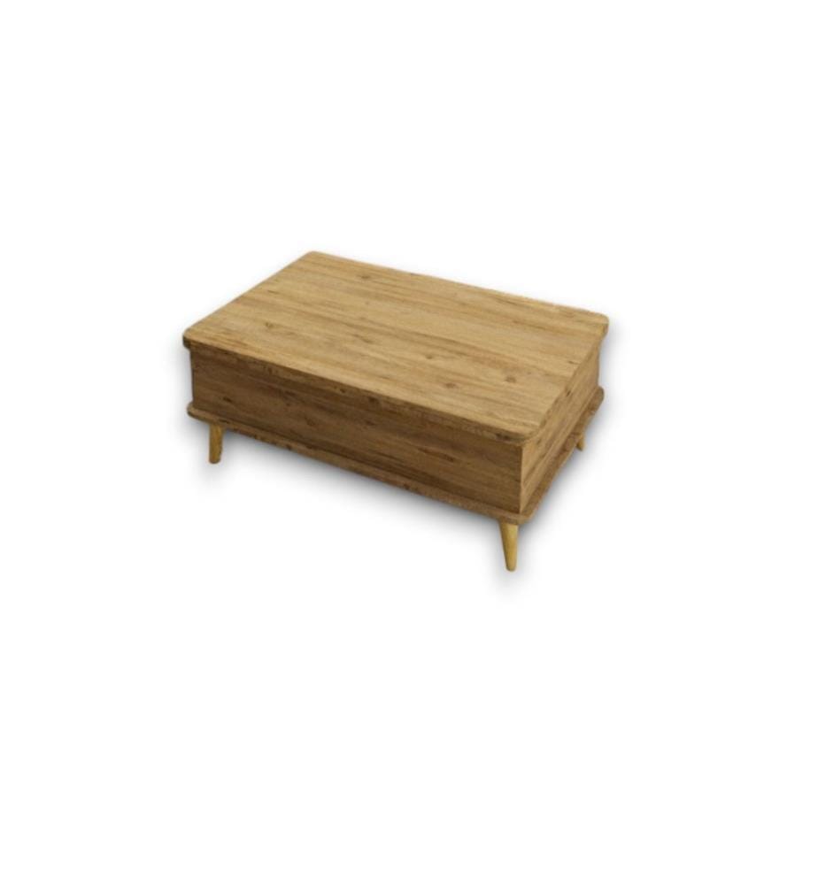 Table basse, pin, 100 % aggloméré mélaminé