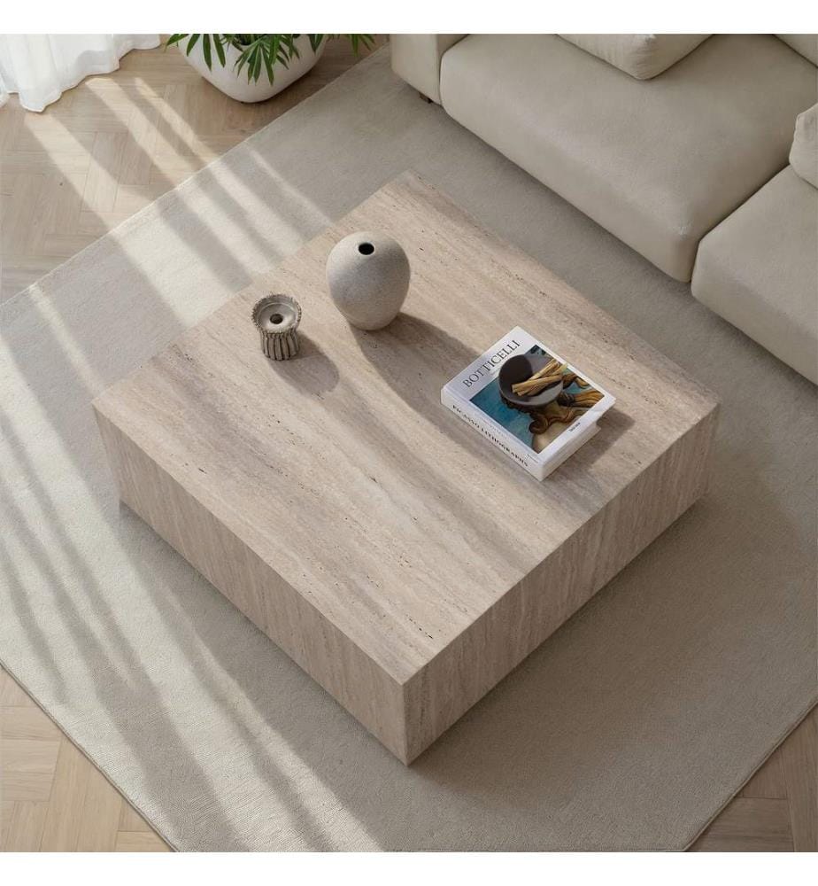Couchtisch, Travertin, 100 % MDF