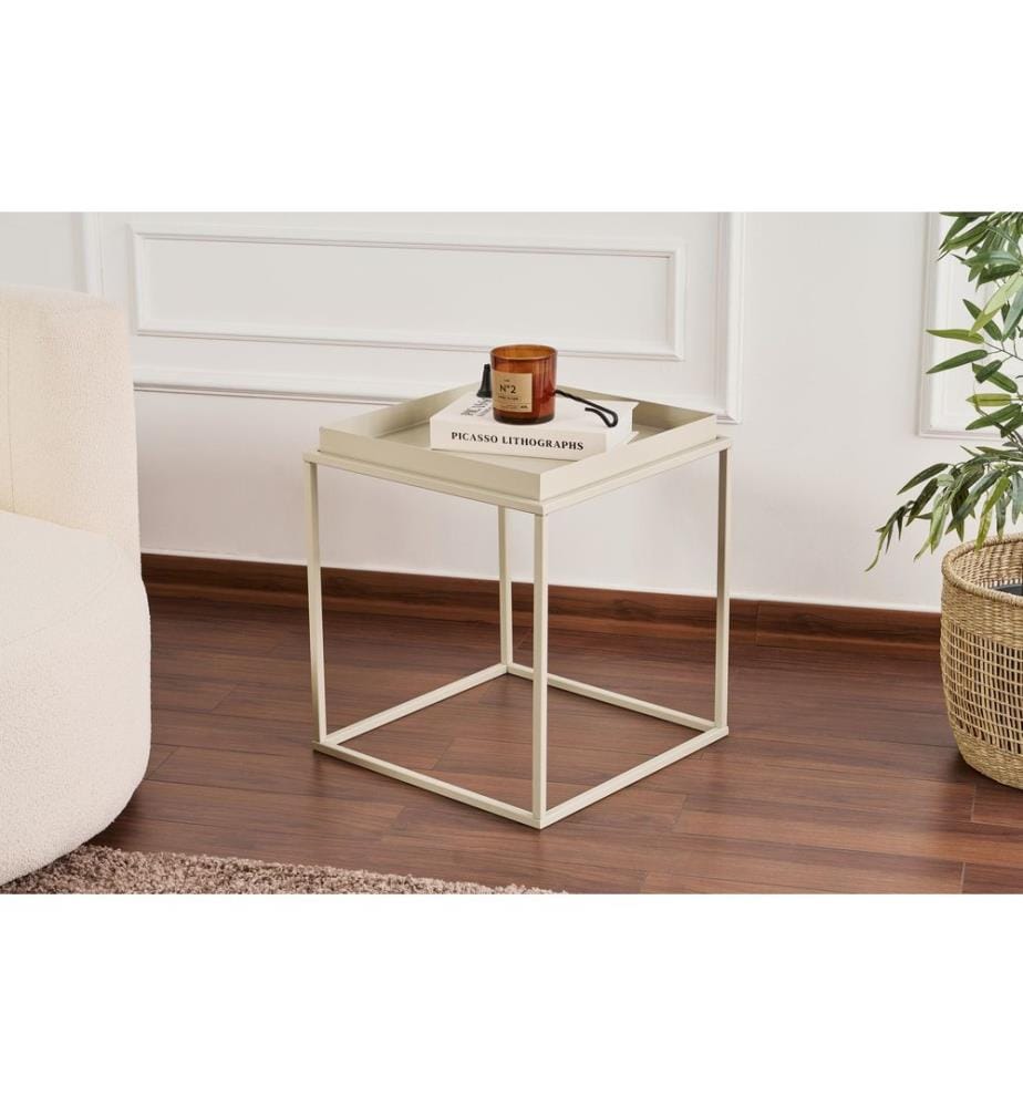 Couchtisch, Taupe, 100 % METALL