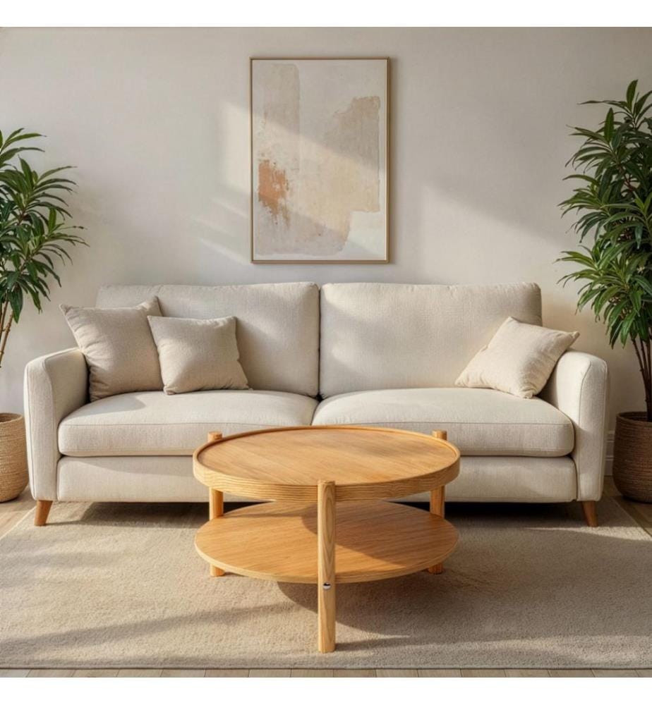 Table basse, chêne, 100 % BOIS MASSIF