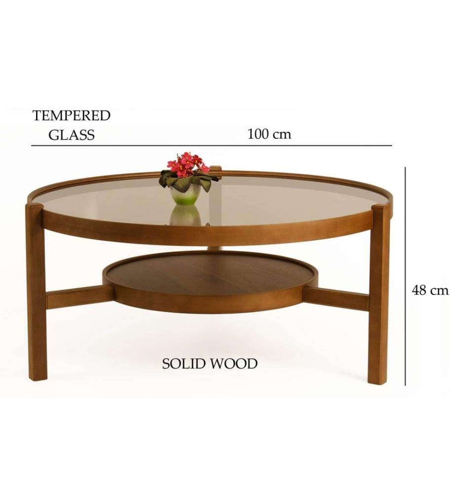 Couchtisch, Nussbaum, 100 % MASSIVHOLZ