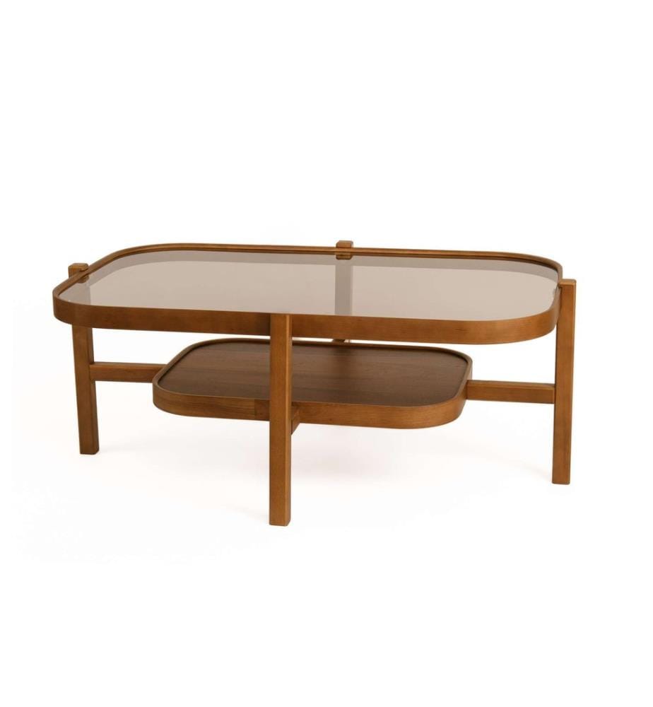 Table basse, noyer, 100 % BOIS MASSIF