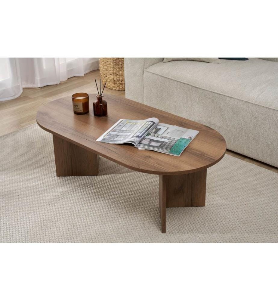 Couchtisch, Nussbaum, 100 % MELAMINBESCHICHTETE SPANPLATTE