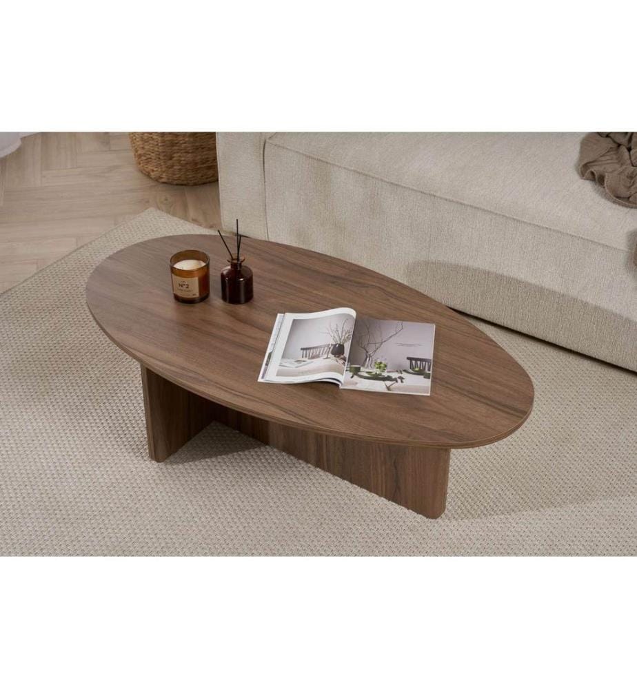Couchtisch, Walnuss, 100 % MELAMINBESCHICHTETE SPANPLATTE