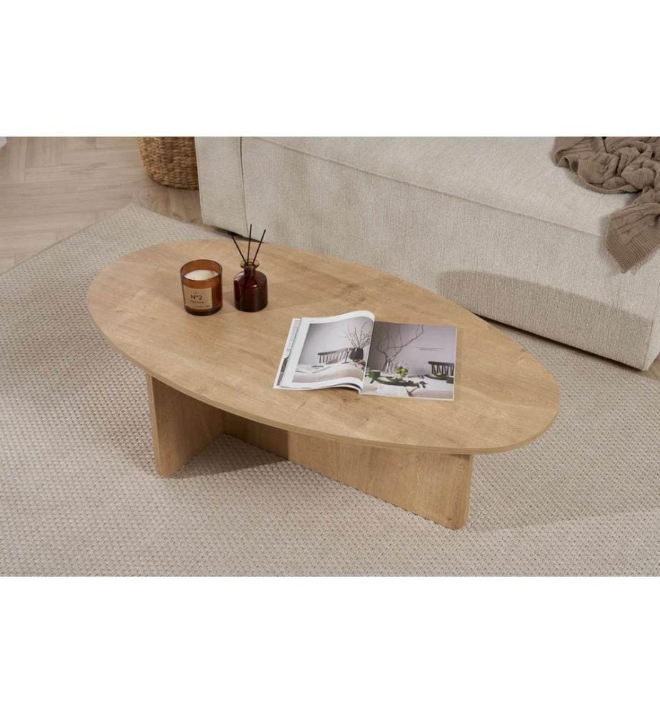 Tavolino, rovere, 100% MELAMMINA RIVESTITA IN PARTICELLE DI LEGNO