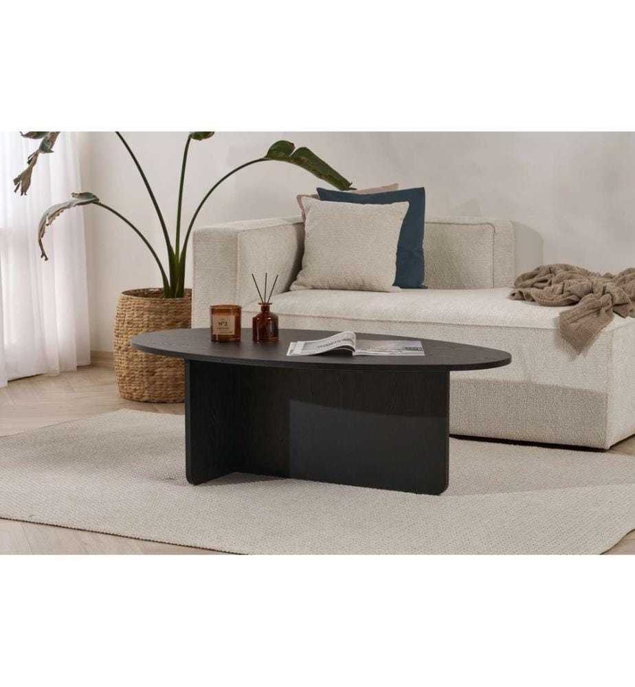 Couchtisch, Holz schwarz, 100 % MELAMINBESCHICHTETE SPANPLATTE