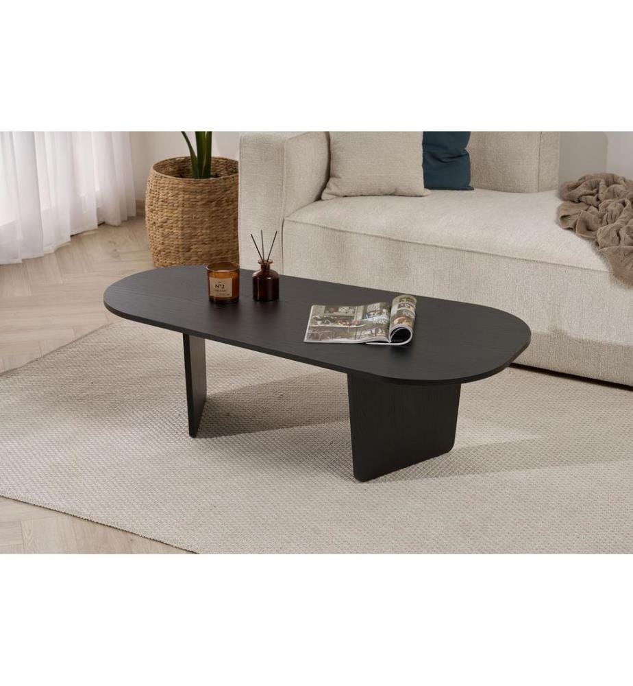 Couchtisch, Holz schwarz, 100 % MELAMINBESCHICHTETE SPANPLATTE