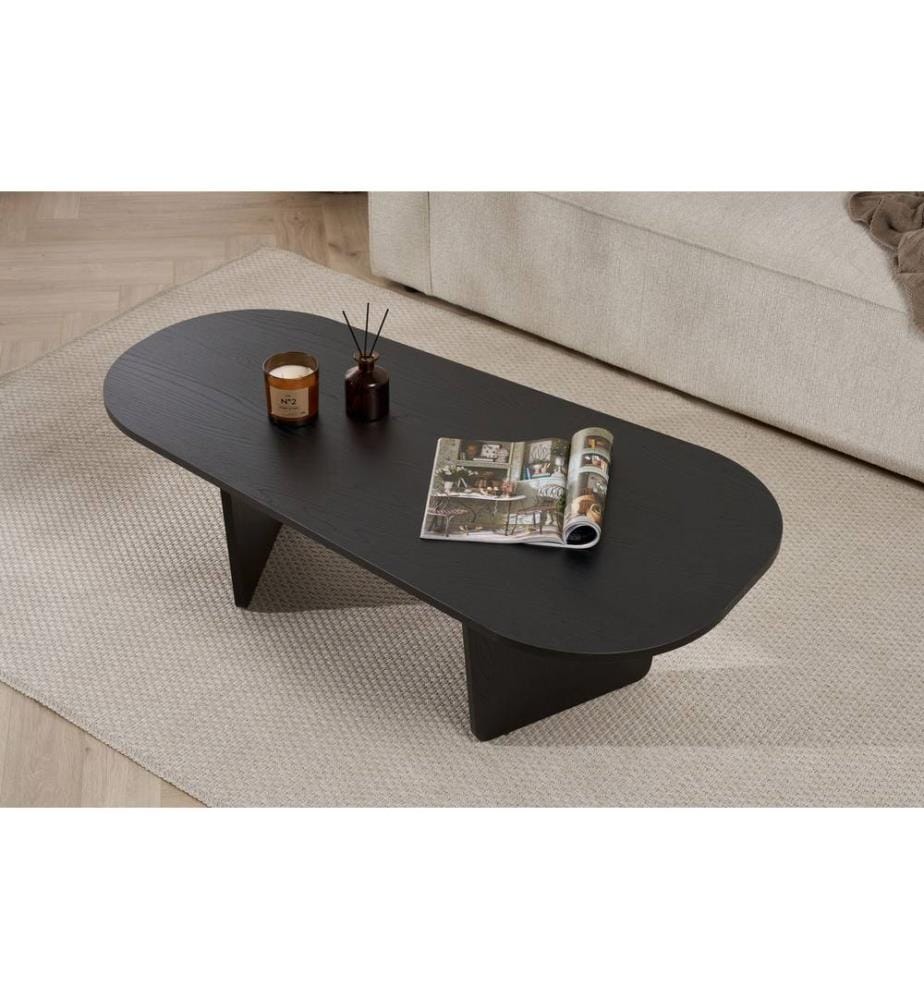 Couchtisch, Holz schwarz, 100 % MELAMINBESCHICHTETE SPANPLATTE