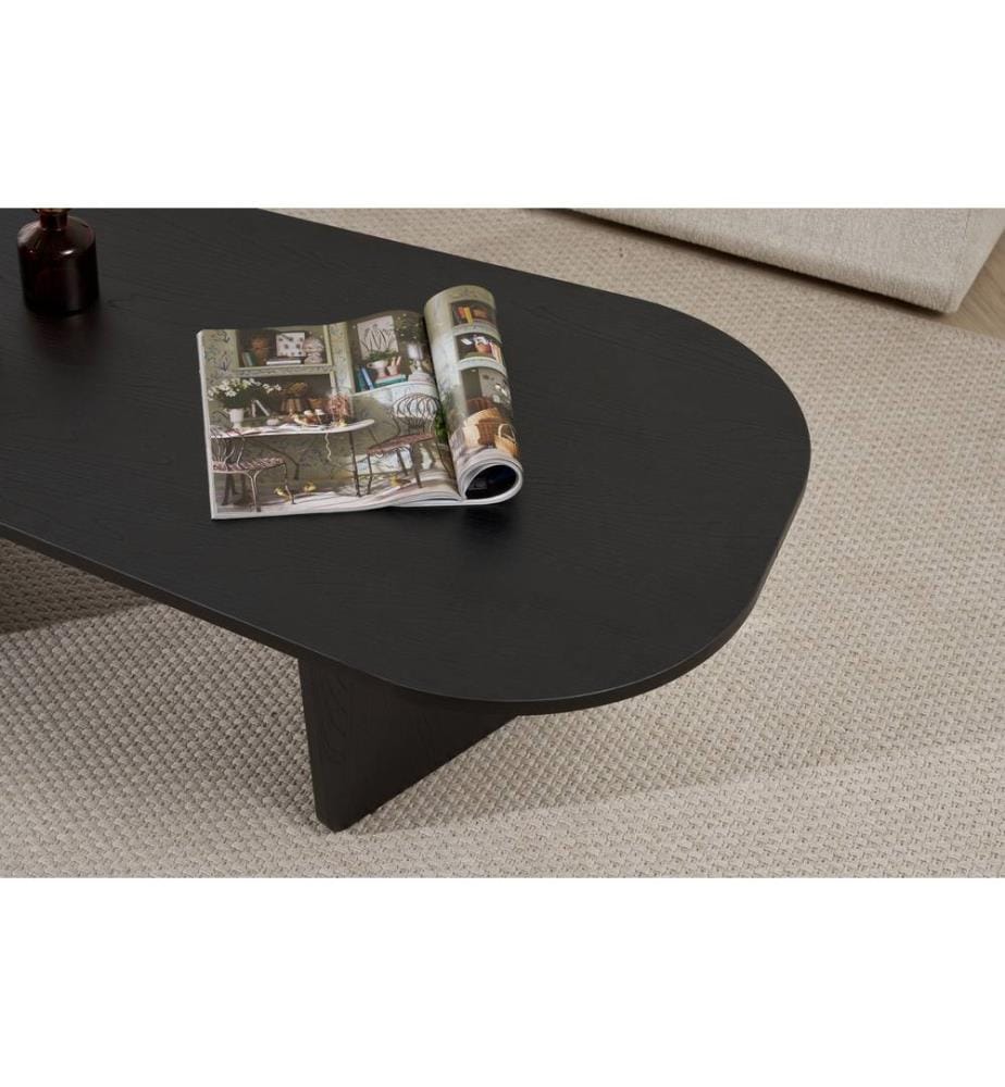 Couchtisch, Holz schwarz, 100 % MELAMINBESCHICHTETE SPANPLATTE