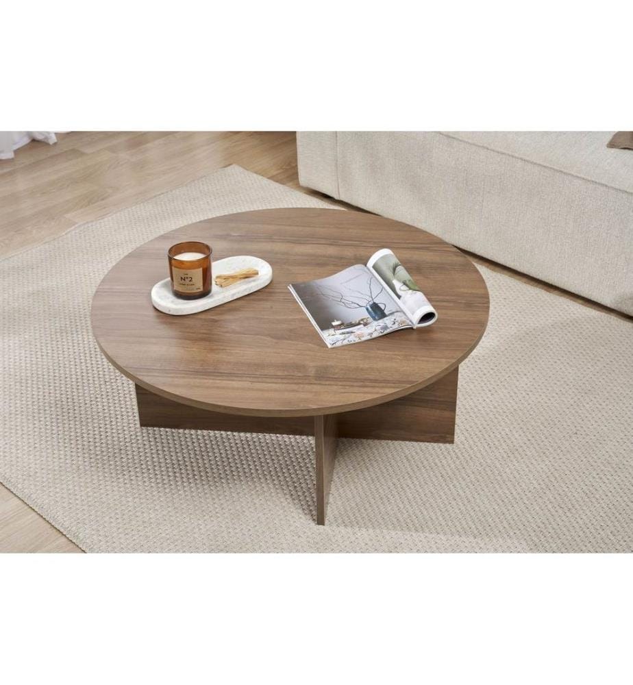 Couchtisch, Walnuss, 100 % MELAMINBESCHICHTETE SPANPLATTE