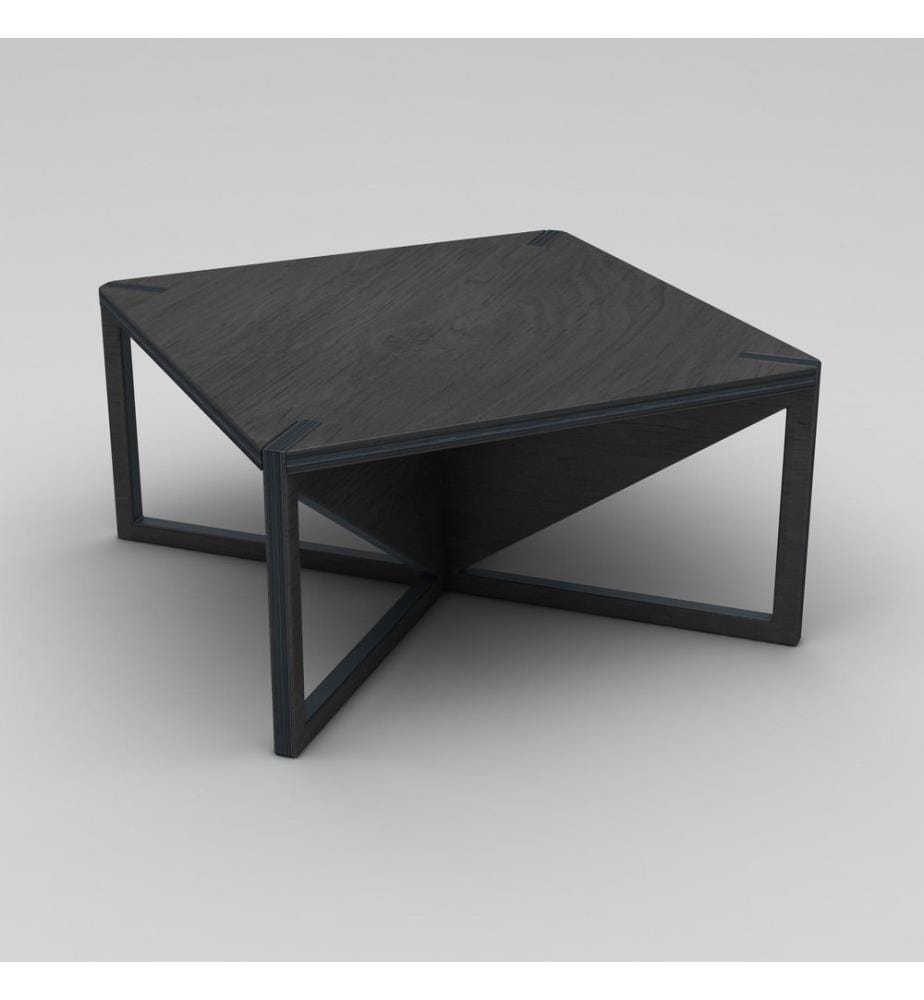 Couchtisch, Schwarz, 100 % BIRKENHOLZPLATTE