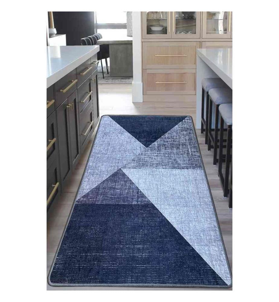 Flurteppich, Grau, 100% Polyester, 80 x 100 cm