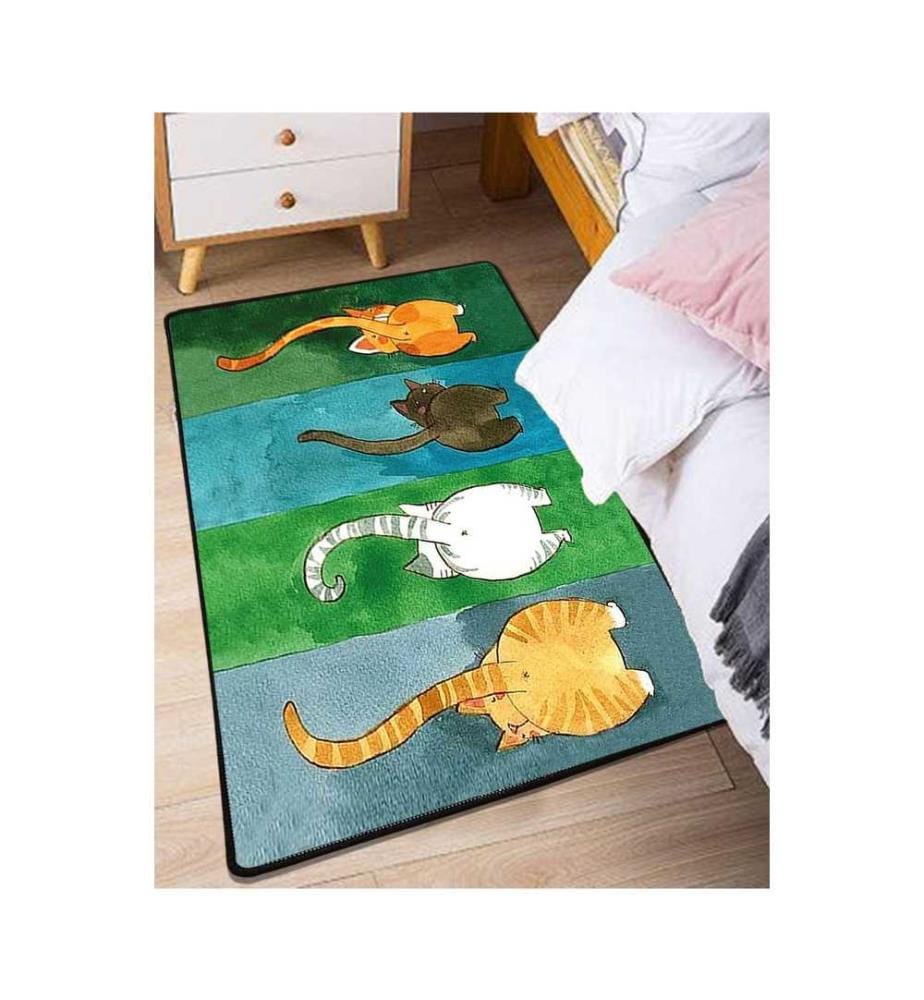 Tapis de salle, Multicolore, 100% Polyester, 80 x 300 cm