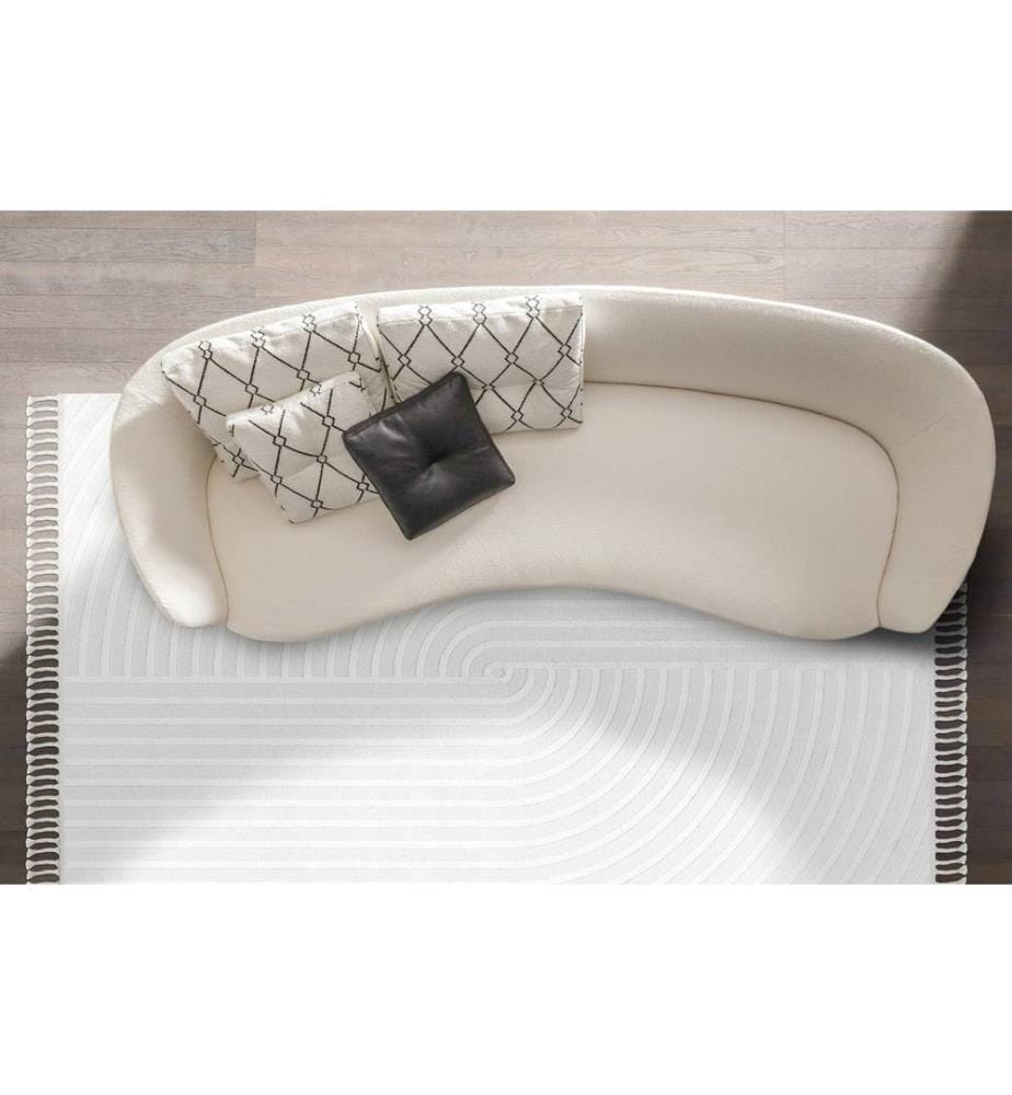 Tappeto, Crema, 100% poliestere, 160 x 230 cm