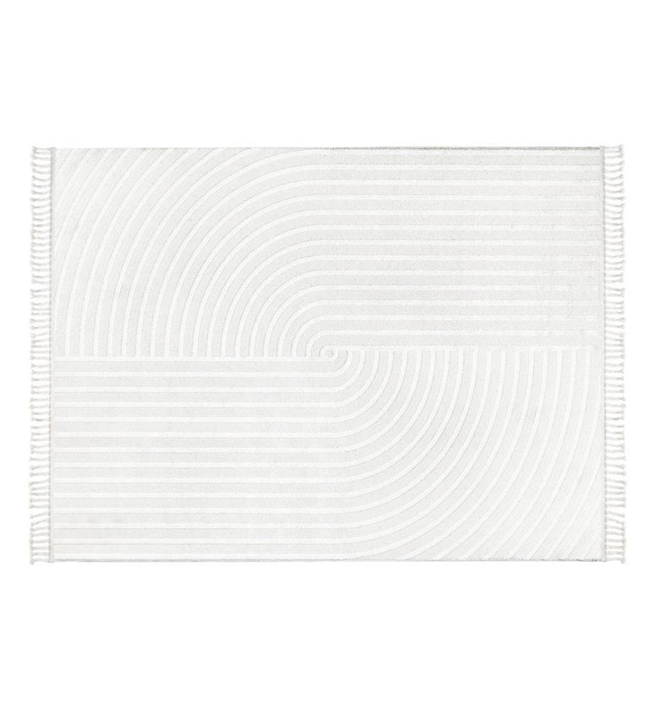 Tappeto, Crema, 100% poliestere, 160 x 230 cm