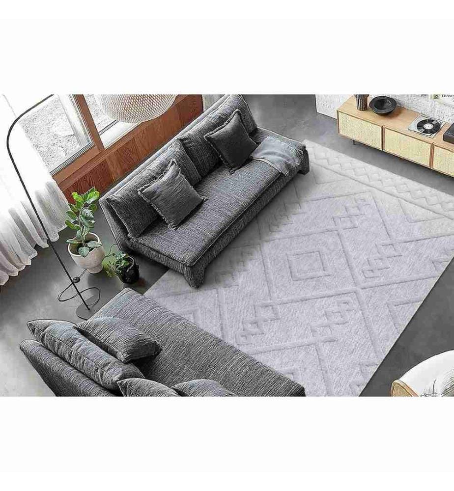 Carpet, Grey, 100% Polypropylene, 160 x 230 cm