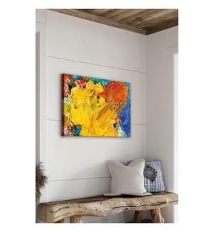 Dekoratives Leinwandbild, mehrfarbig, 100 % LEINWAND