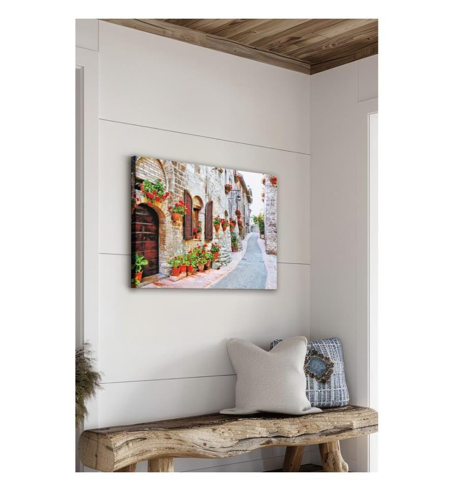 Dekoratives Leinwandbild, mehrfarbig, 100 % LEINWAND