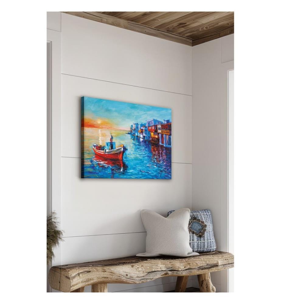 Dekoratives Leinwandbild, mehrfarbig, 100 % LEINWAND