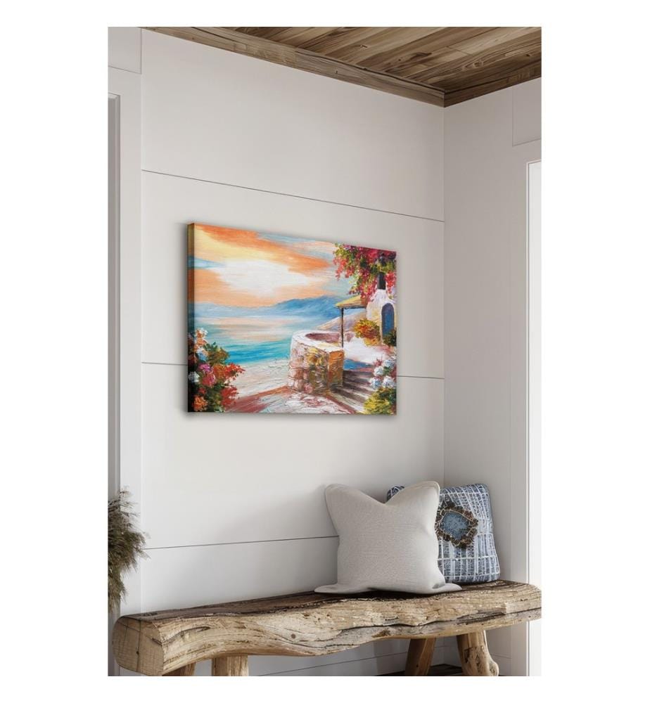 Dekoratives Leinwandbild, mehrfarbig, 100 % LEINWAND