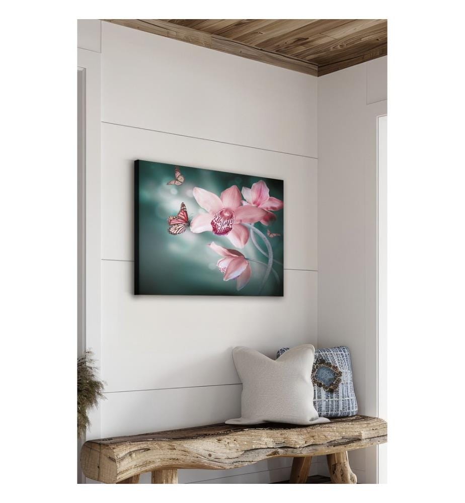 Dekoratives Leinwandbild, mehrfarbig, 100 % LEINWAND