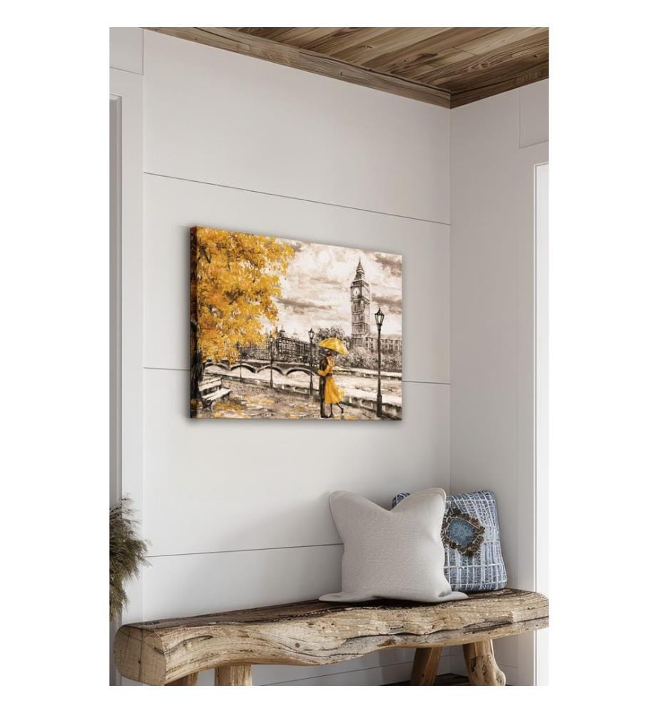 Dekoratives Leinwandbild, mehrfarbig, 100 % LEINWAND
