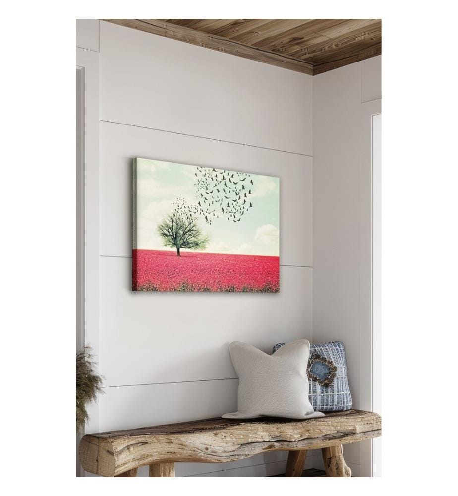 Dekoratives Leinwandbild, mehrfarbig, 100 % LEINWAND