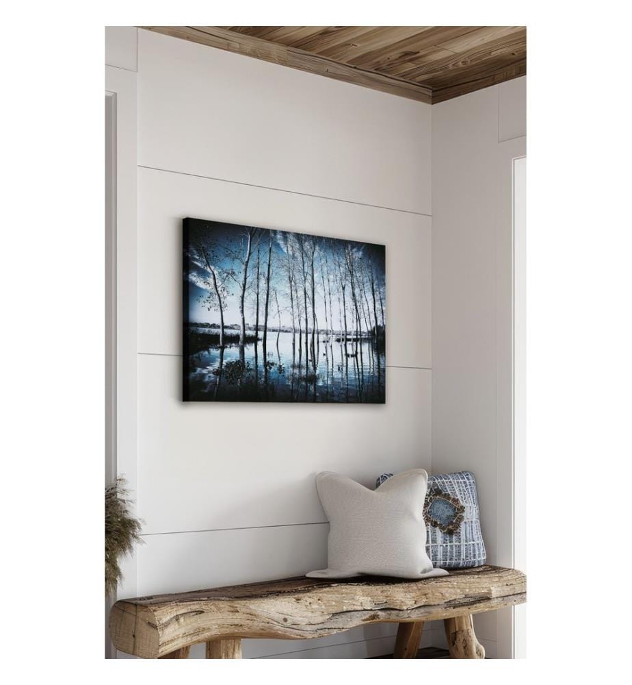 Dekoratives Leinwandbild, mehrfarbig, 100 % LEINWAND