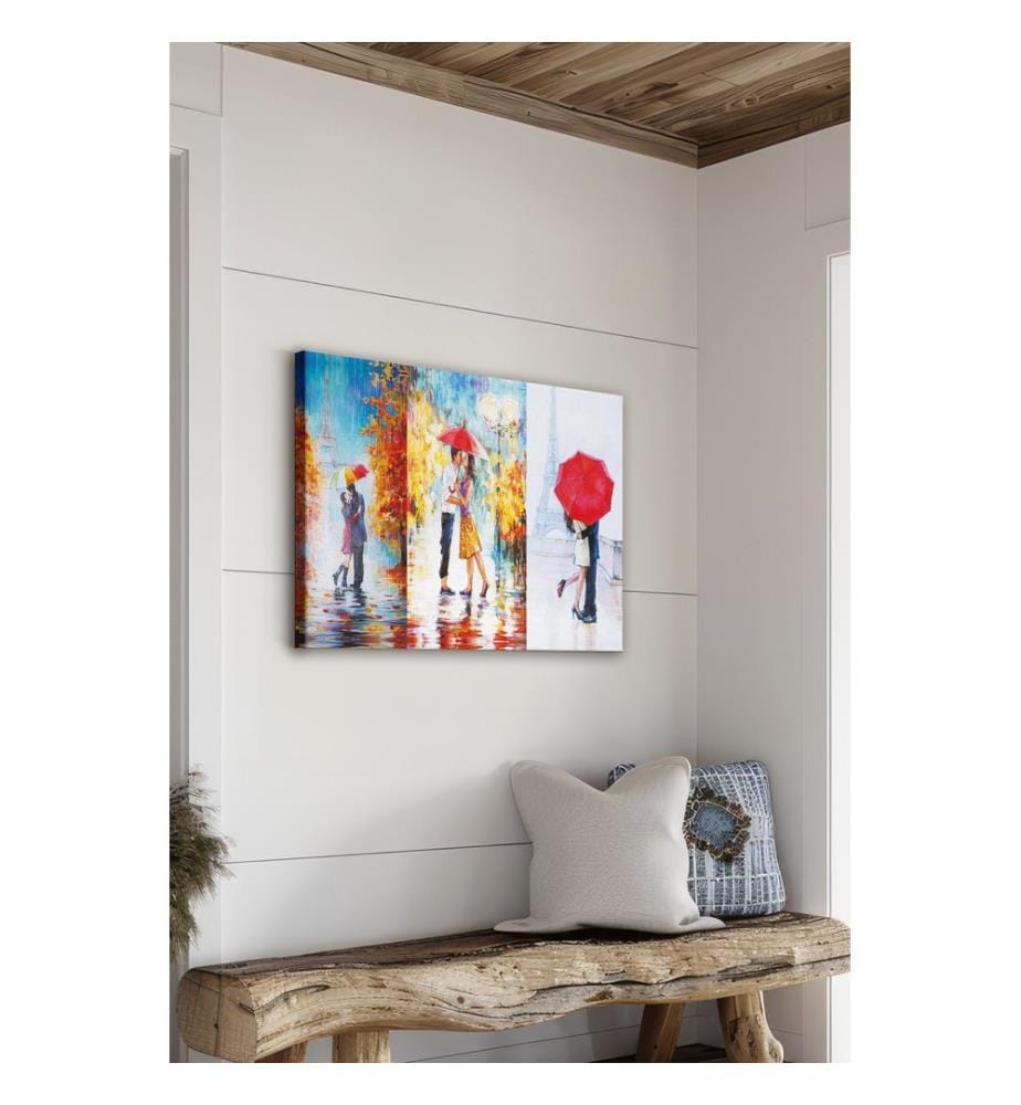 Dekoratives Leinwandbild, mehrfarbig, 100 % LEINWAND