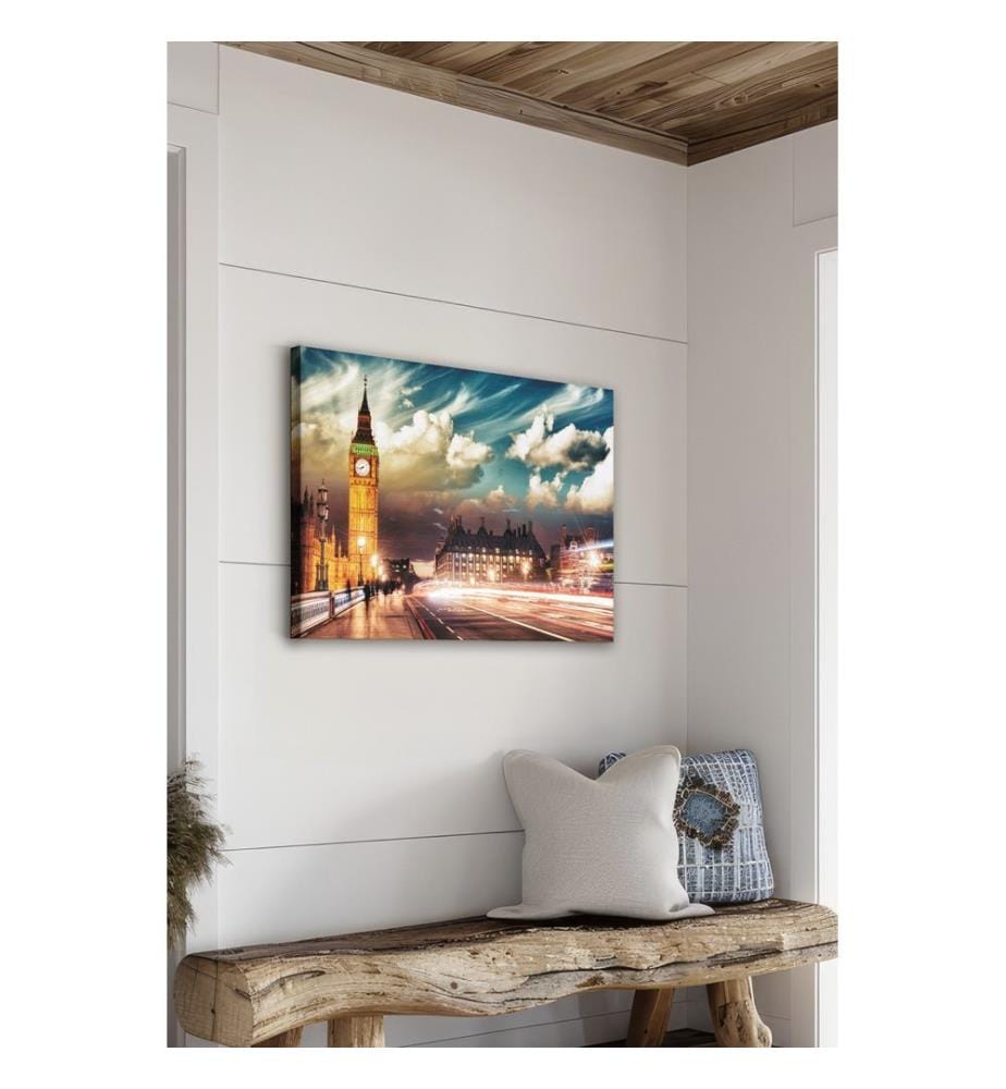 Dekoratives Leinwandbild, mehrfarbig, 100 % LEINWAND