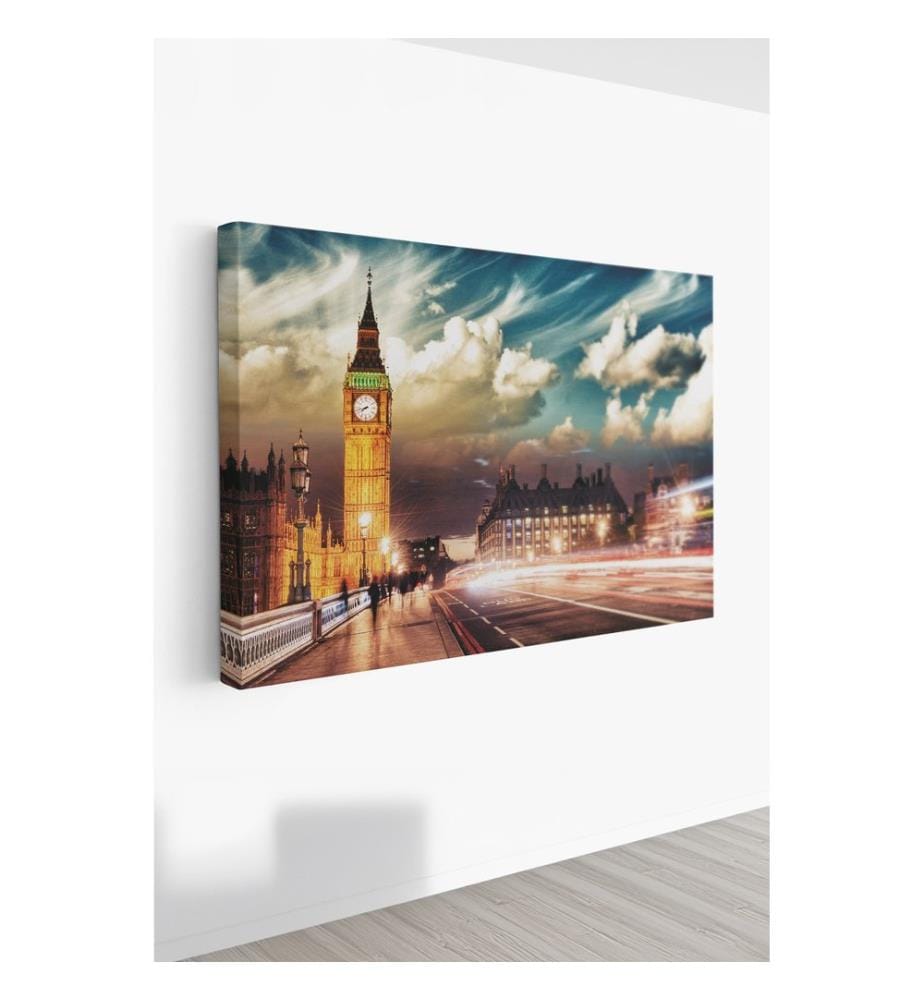 Dekoratives Leinwandbild, mehrfarbig, 100 % LEINWAND