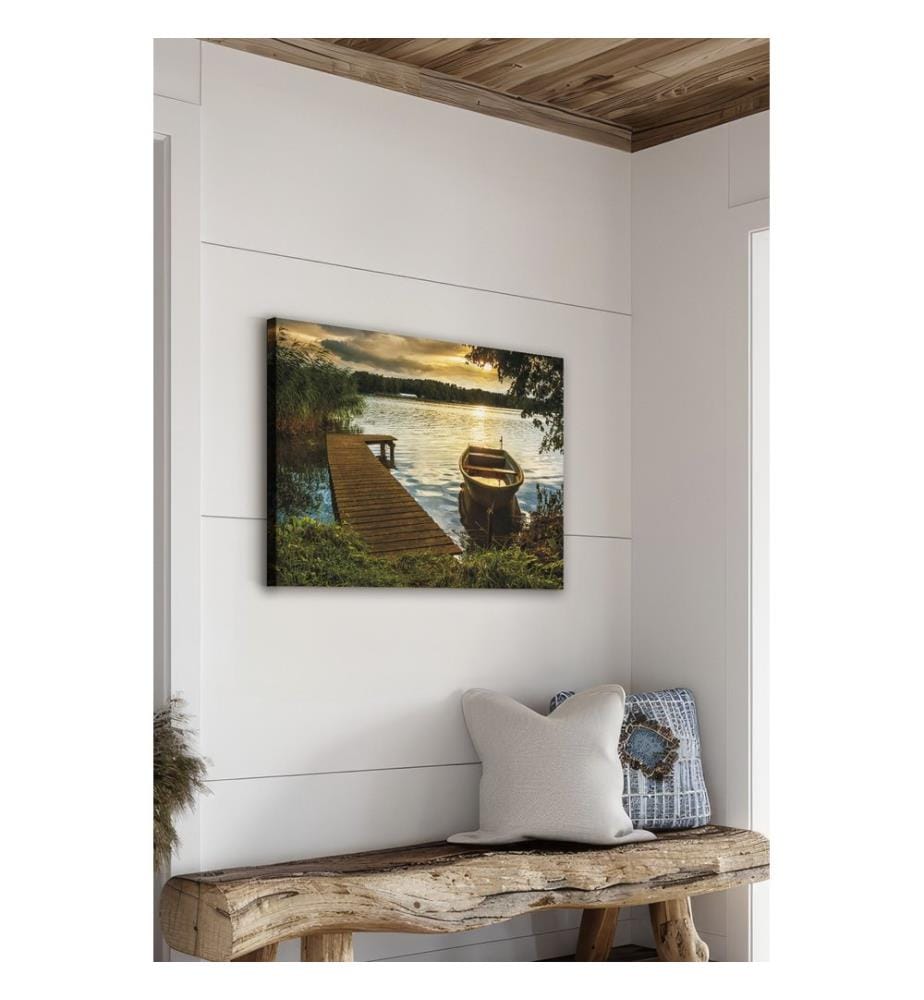 Dekoratives Leinwandbild, mehrfarbig, 100 % LEINWAND