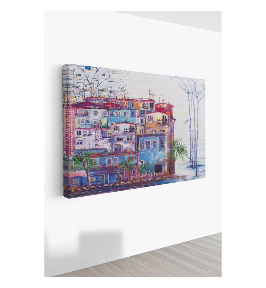 Dekoratives Leinwandbild, mehrfarbig, 100 % LEINWAND