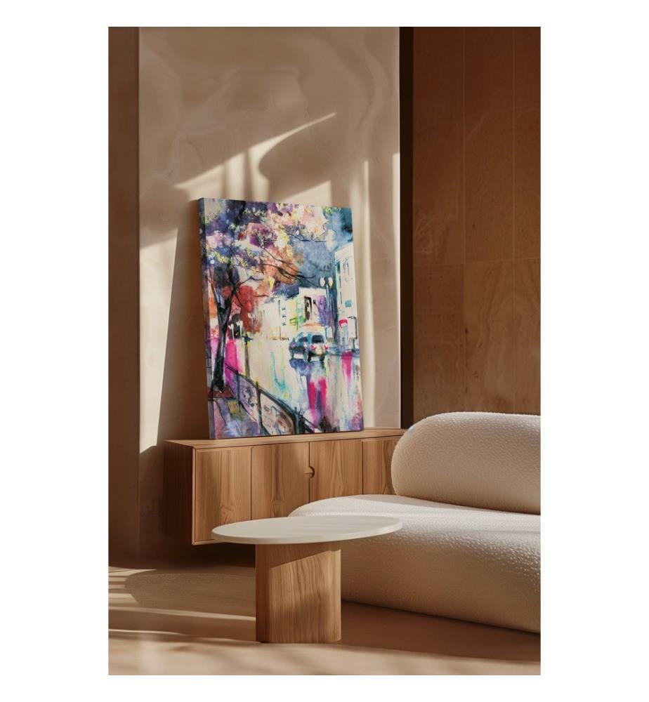 Dekoratives Leinwandbild, mehrfarbig, 100 % LEINWAND