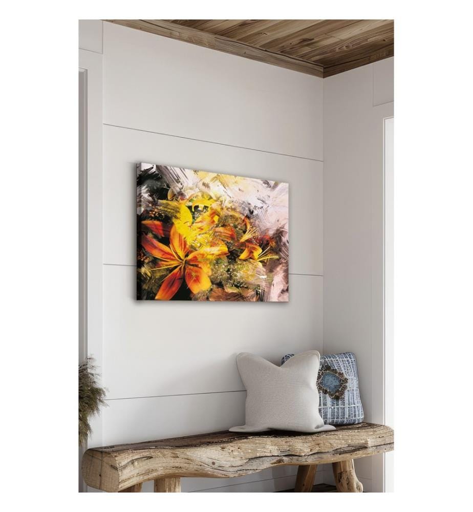 Dekoratives Leinwandbild, mehrfarbig, 100 % LEINWAND