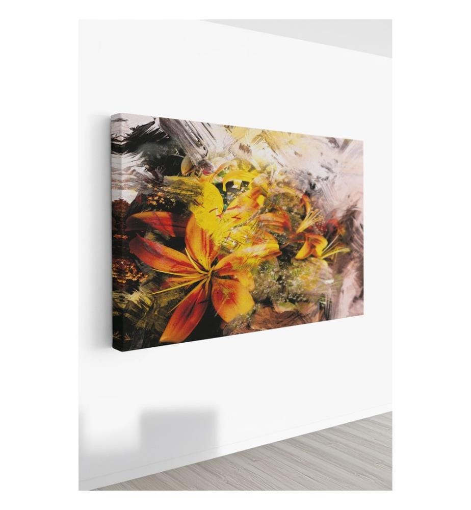 Dekoratives Leinwandbild, mehrfarbig, 100 % LEINWAND