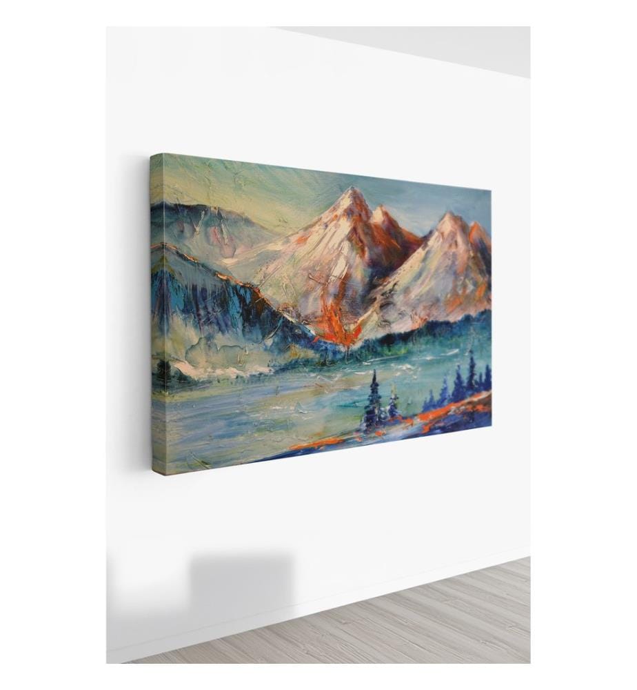Dekoratives Leinwandbild, mehrfarbig, 100 % LEINWAND