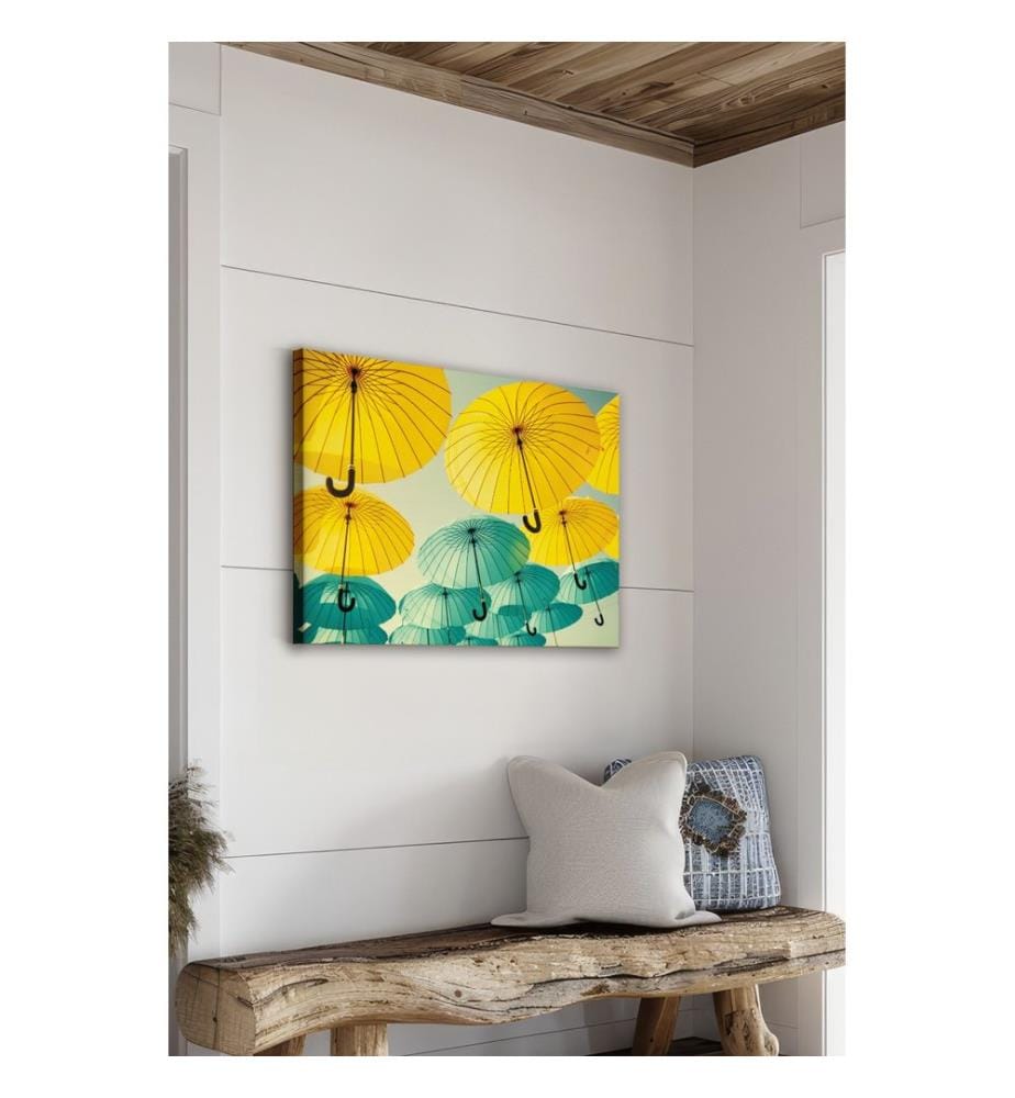 Dekoratives Leinwandbild, mehrfarbig, 100 % LEINWAND