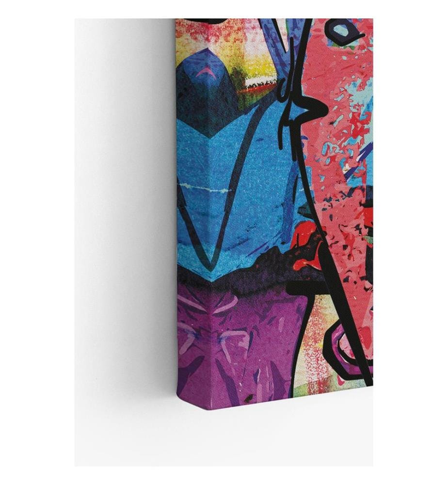 Dekoratives Leinwandbild, mehrfarbig, 100 % LEINWAND