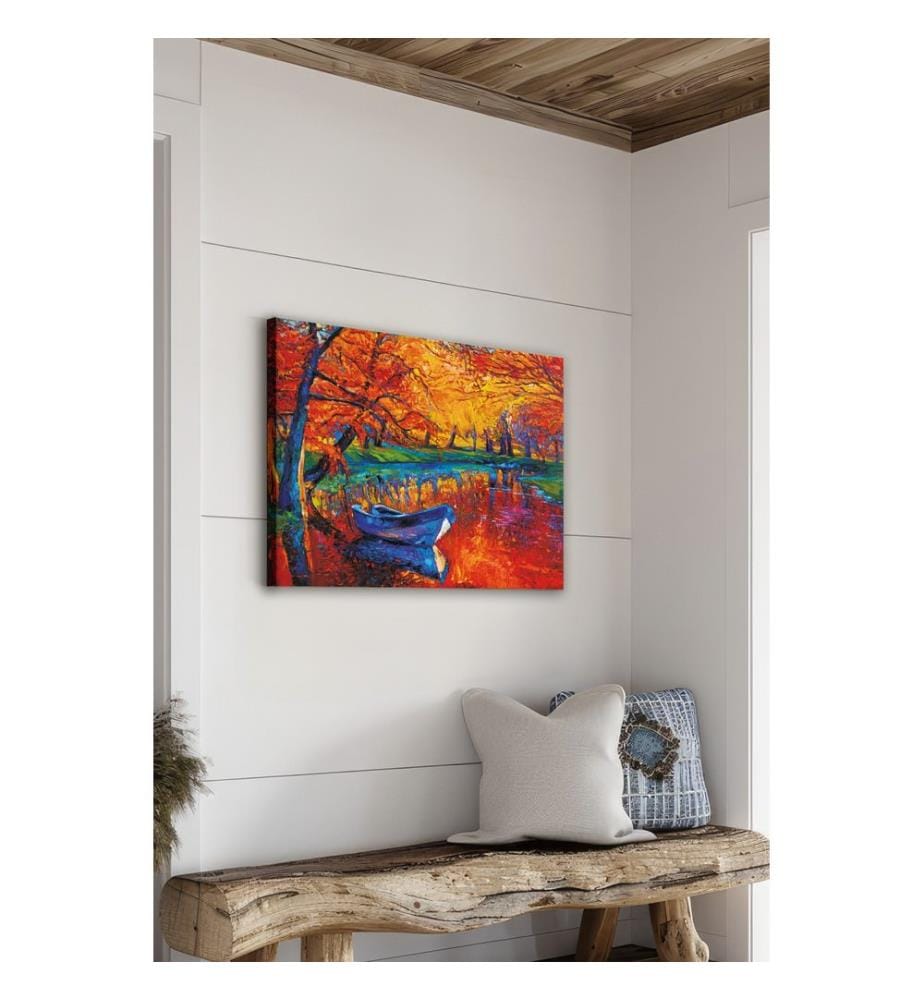 Dekoratives Leinwandbild, mehrfarbig, 100 % LEINWAND