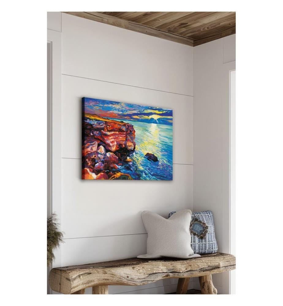 Dekoratives Leinwandbild, mehrfarbig, 100 % LEINWAND