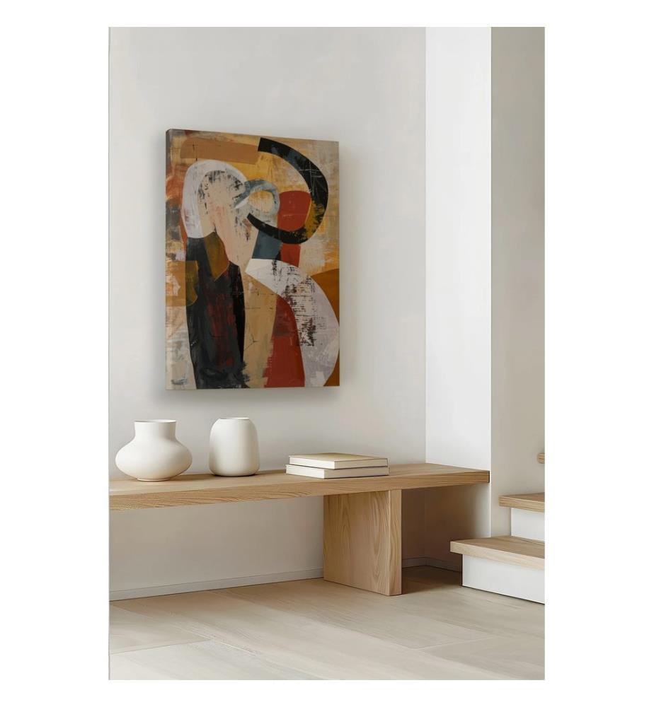 Dekoratives Leinwandbild, mehrfarbig, 100 % LEINWAND