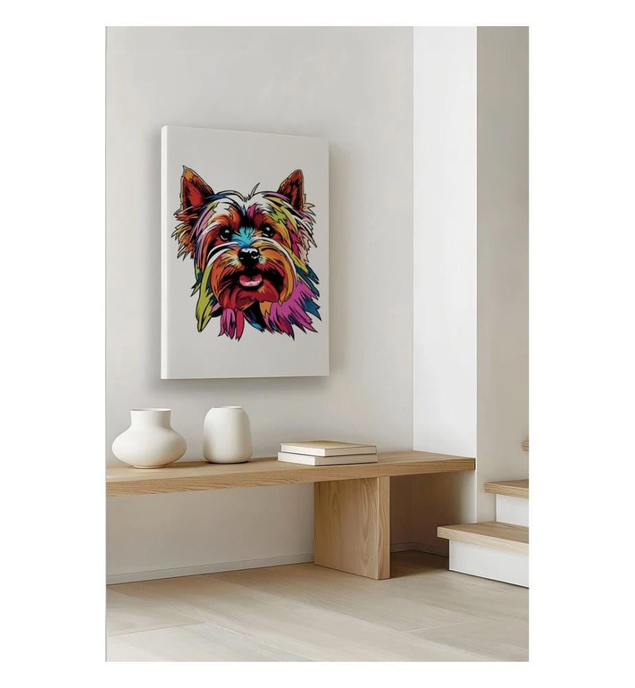 Dekoratives Leinwandbild, mehrfarbig, 100 % LEINWAND